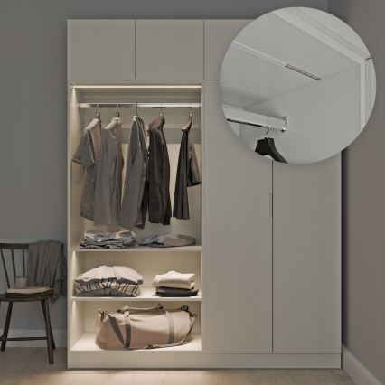 Inbouwprofiel voor LED-strips 1 m zilver/wit