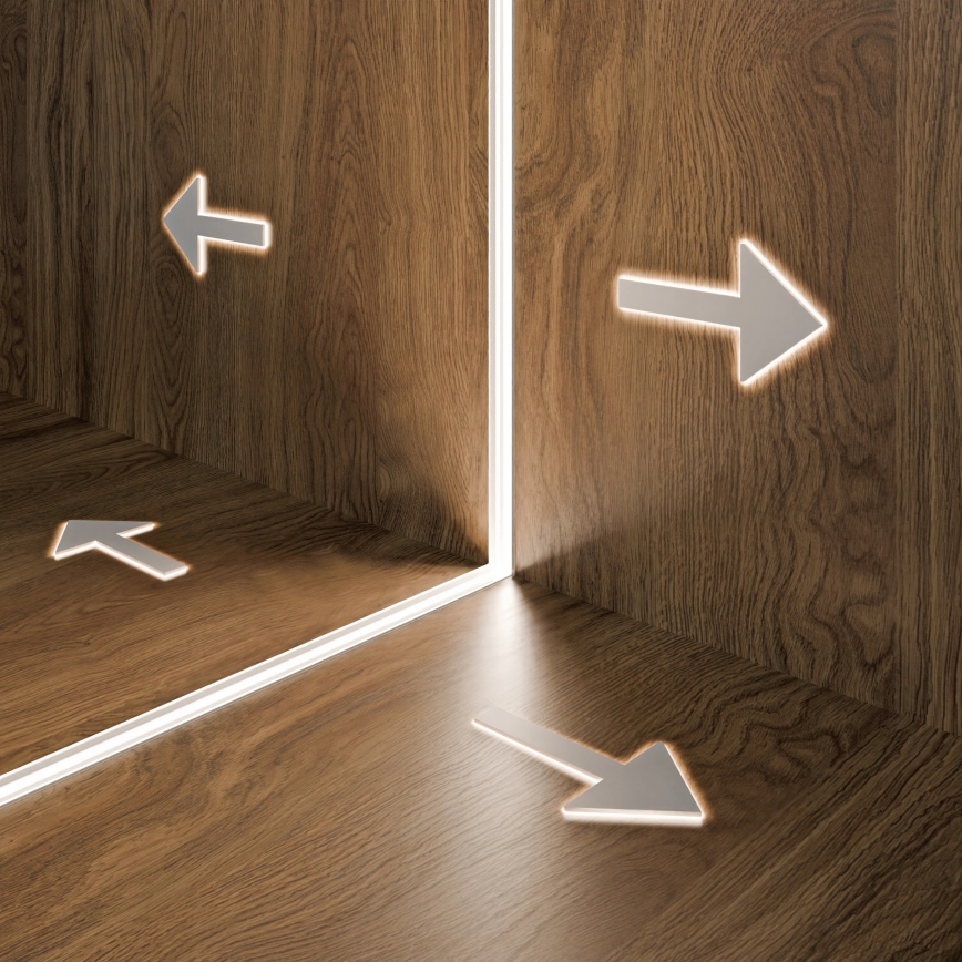 Inbouwprofiel voor LED-strips 1 m zilver/wit