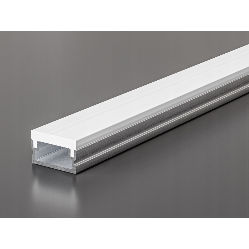 Inbouwprofiel voor LED-strips 1 m zilver/wit