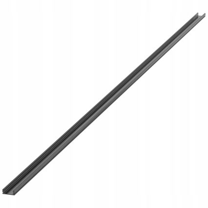Inbouwprofiel voor LED-strips 1 m zwart/helder