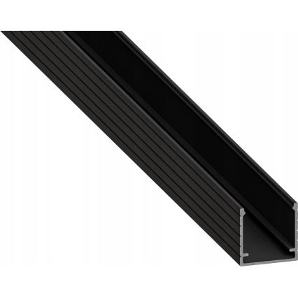 Inbouwprofiel voor LED-strips 1 m zwart/wit