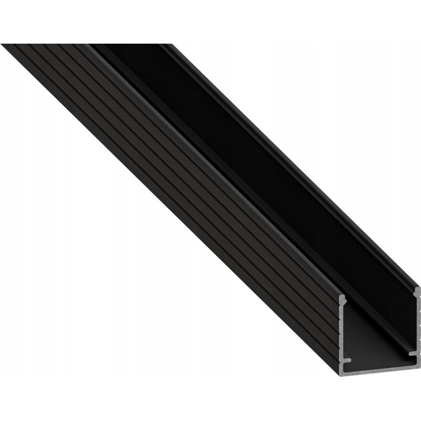 Inbouwprofiel voor LED-strips 1 m zwart/wit
