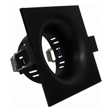 Inbouwring voor GU10-inbouwspot 8,6x8,6 cm, zwart
