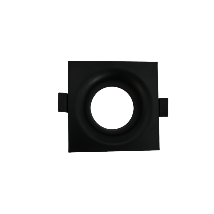 Inbouwring voor GU10-inbouwspot 8,6x8,6 cm, zwart
