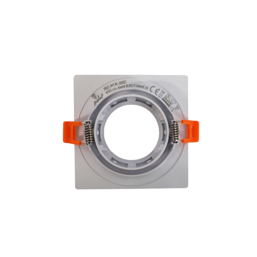 Inbouwring voor GU10-inbouwspot 9x9 cm, wit