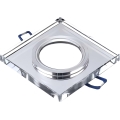 Inbouwspot 1xGU10/MR16/10W/230V 9x9 cm glanzend chroom
