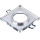 Inbouwspot 1xGU10/MR16/10W/230V 9x9 cm glanzend chroom