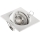 Inbouwspot 1xGU10/MR16/10W/230V 9x9 cm wit