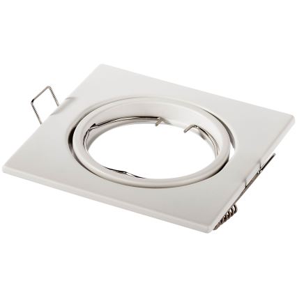 Inbouwspot 1xGU10/MR16/10W/230V 9x9 cm wit