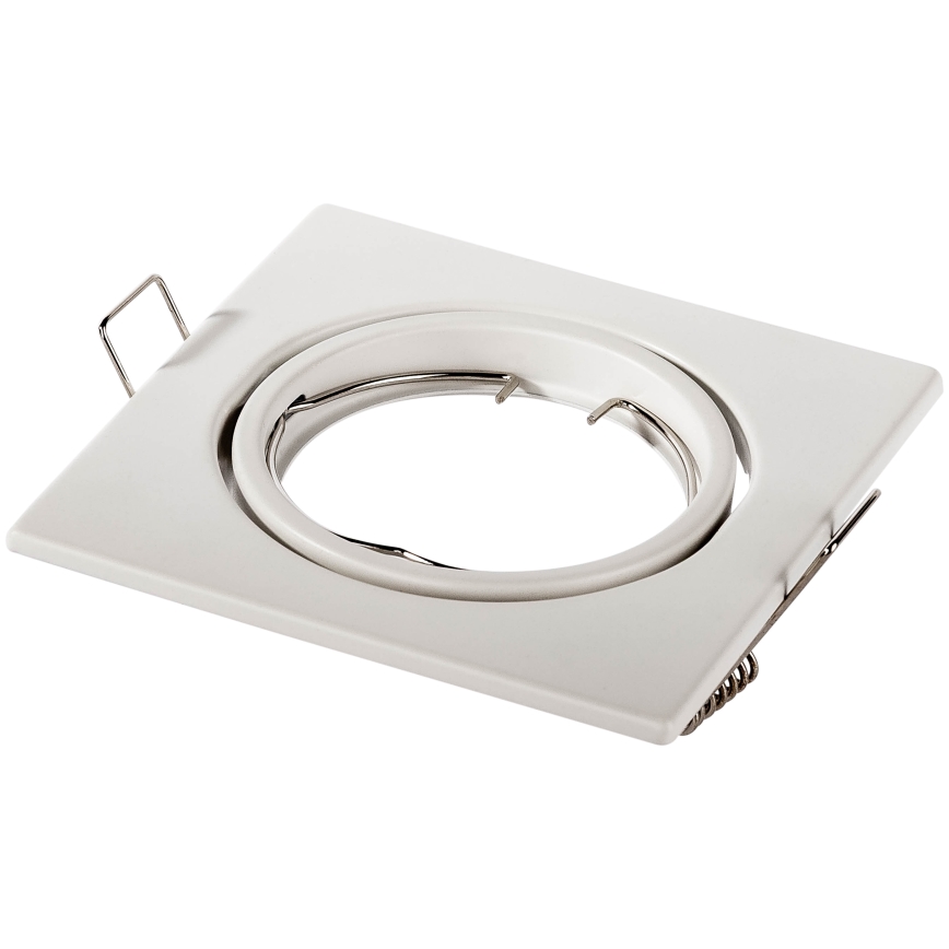 Inbouwspot 1xGU10/MR16/10W/230V 9x9 cm wit