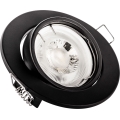 Inbouwspot 1xGU10/MR16/10W/230V Ø 9 cm zwart