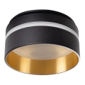 Inbouwspot GOVIK GU10/10W zwart/goud
