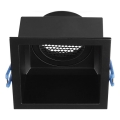Inbouwspot GU10 9x9 cm zwart