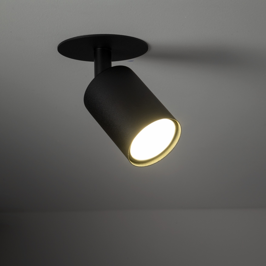 Inbouwspot NEX 1xGU10/10W/230V zwart
