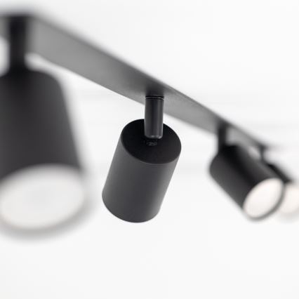 Inbouwspot NEX 4xGU10/10W/230V zwart