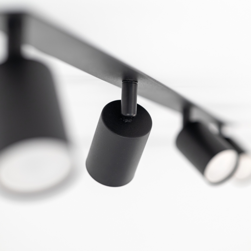 Inbouwspot NEX 4xGU10/10W/230V zwart