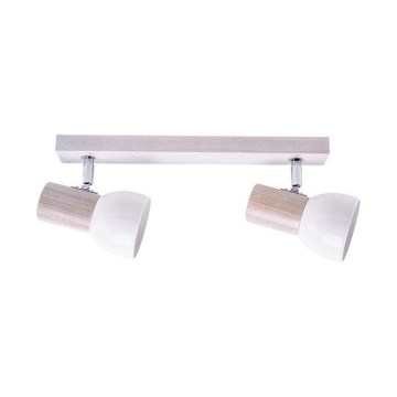 Inbouwspot SVENDA 2xE27/60W/230V eiken