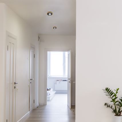 Inbouwspot TOBBY 1xGU10/20W/230V Ø 11,5 cm eiken/zwart