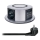 Inbouwstopcontactkolom voor tafelblad met Qi draadloos opladen 3x230V + 1xUSB-A + 1xUSB-C zilver/zwart