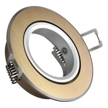 Inbouwverlichting EAST OPAL 1xGU10/8W/230V diameter 8,5 cm goud