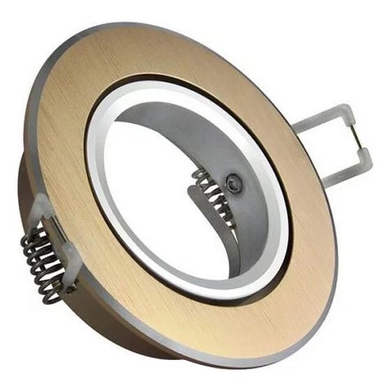Inbouwverlichting EAST OPAL 1xGU10/8W/230V diameter 8,5 cm goud