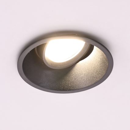 Inbouwverlichting EYE 1xGU10/25W/230V rond zwart