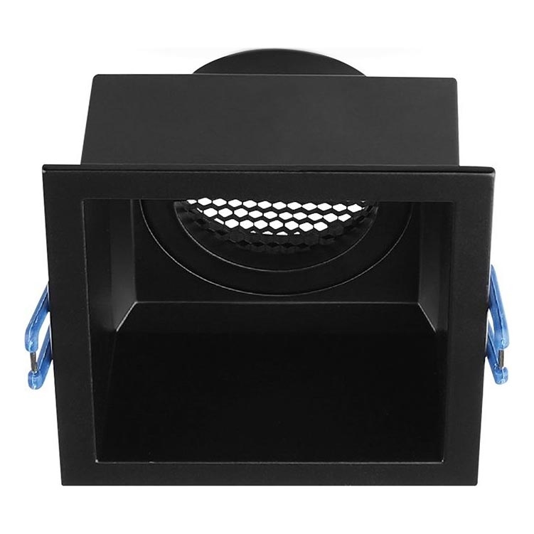 Inbouwverlichting GU10 9x9 cm zwart