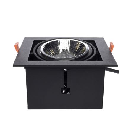 Inbouwverlichting PLAZA AR111 1xGU10/12W/230V zwart