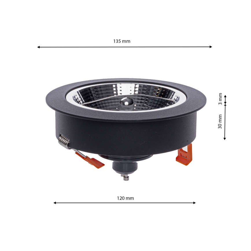 Inbouwverlichting REDONDO 1xAR111 - GU10/25W/230V