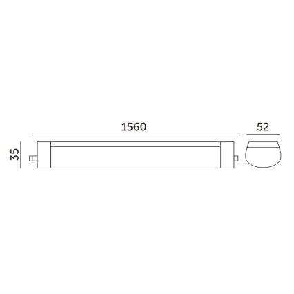 Industrie TL-Buis LED/48W/230V IP65 4000K 156 cm
