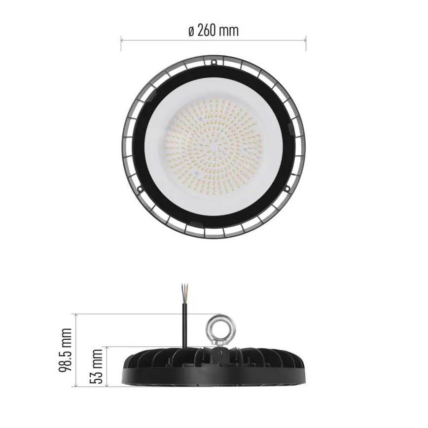 Industriële LED High Bay-armatuur/133W/230V IP65 4000K