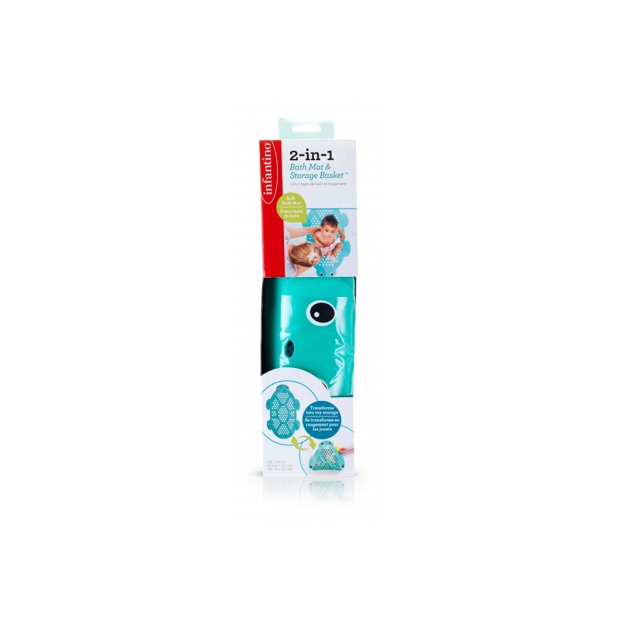 Infantino - Anti-slip bath mat 2in1 schildpad