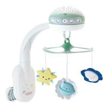 Infantino - Baby wieg mobiel met melody 3in1 3xAA groen