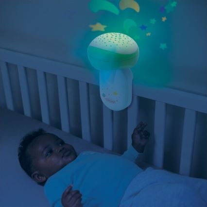 Infantino - Baby wieg mobiel met melody 3in1 3xAA groen