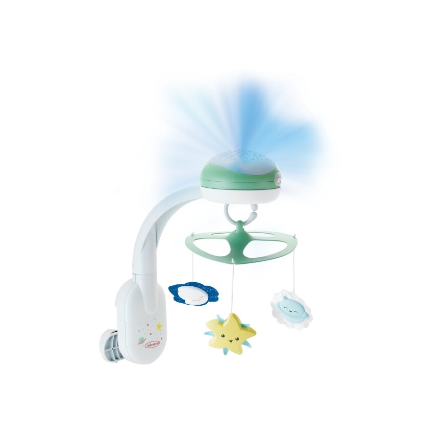 Infantino - Baby wieg mobiel met melody 3in1 3xAA groen