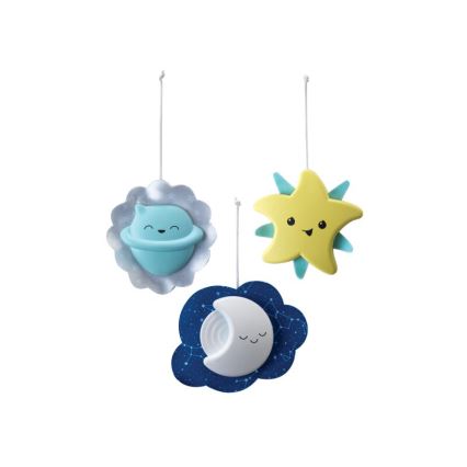 Infantino - Baby wieg mobiel met melody 3in1 3xAA groen