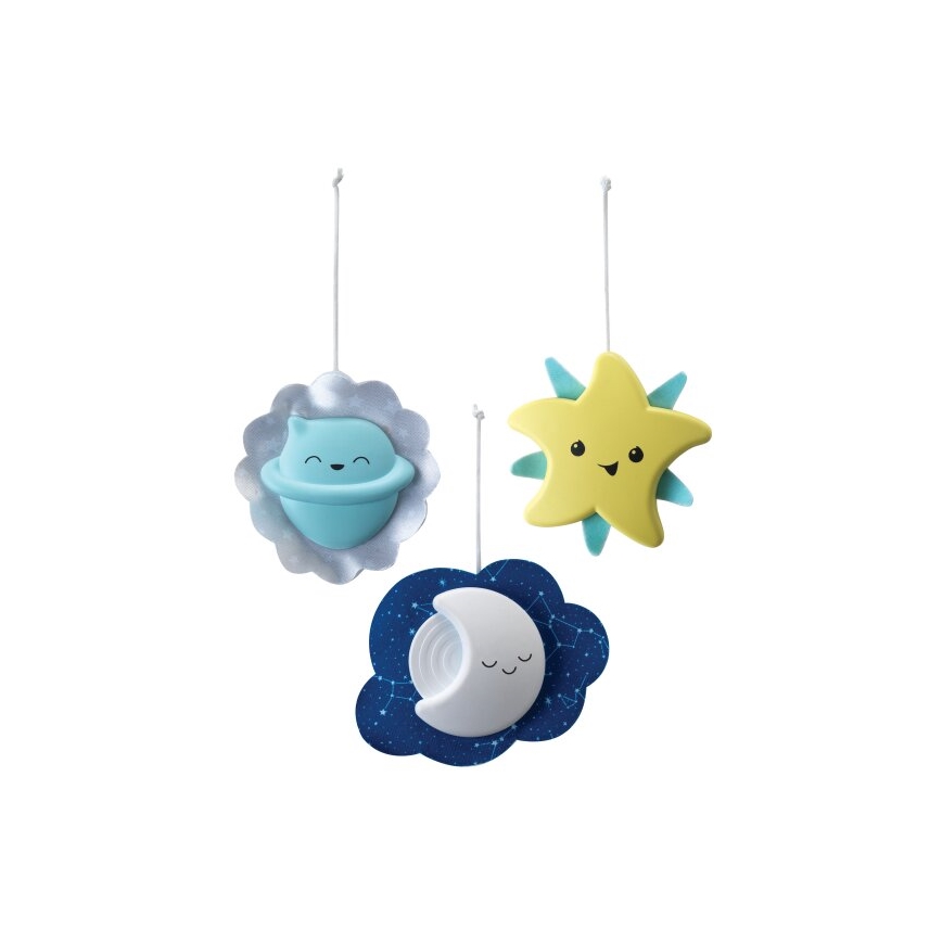 Infantino - Baby wieg mobiel met melody 3in1 3xAA groen