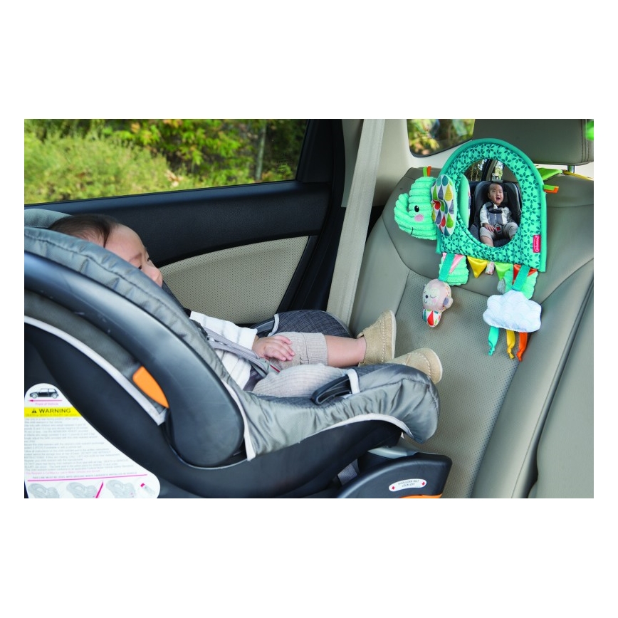 Infantino - Hanging toy met activities en spiegel olifant