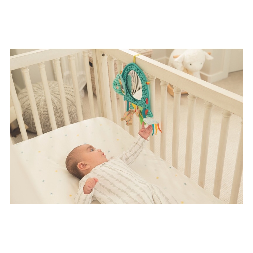 Infantino - Hanging toy met activities en spiegel olifant