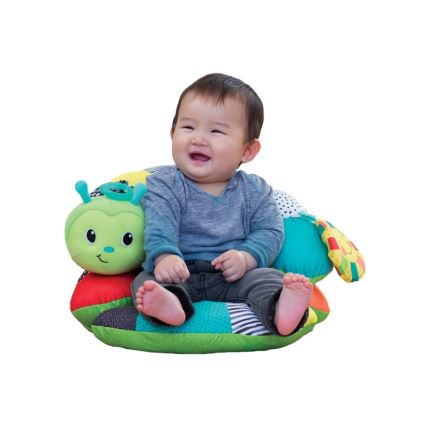 Infantino - Kinderen tummy time pillow 2in1 rups