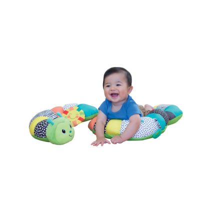 Infantino - Kinderen tummy time pillow 2in1 rups