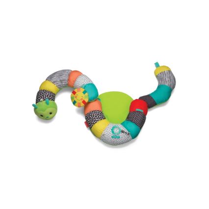 Infantino - Kinderen tummy time pillow 2in1 rups