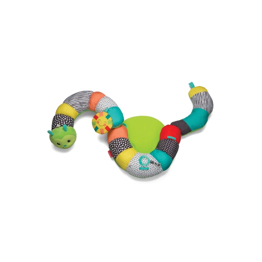 Infantino - Kinderen tummy time pillow 2in1 rups