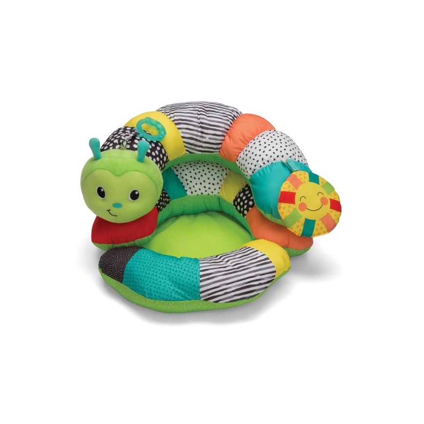 Infantino - Kinderen tummy time pillow 2in1 rups