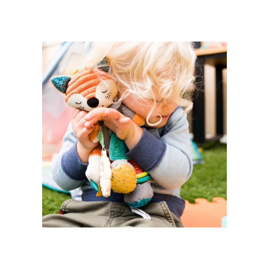 Infantino - Knuffel met bijtringen 30 cm male vos
