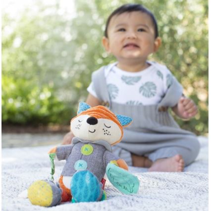 Infantino - Knuffel met bijtringen 30 cm male vos