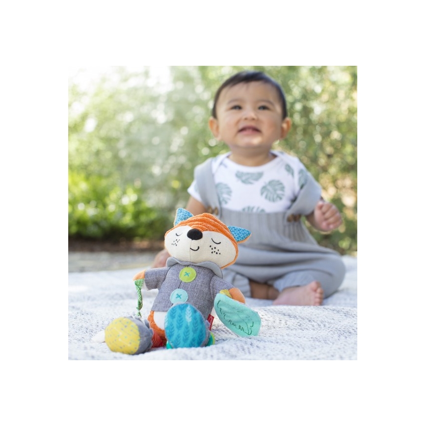 Infantino - Knuffel met bijtringen 30 cm male vos