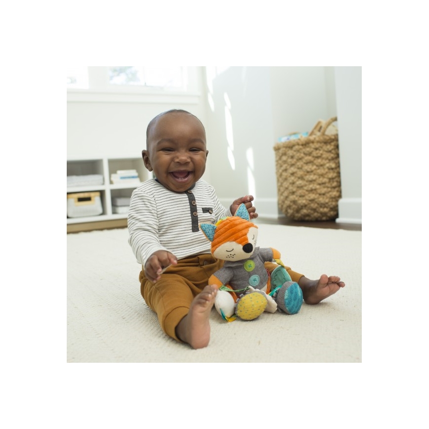 Infantino - Knuffel met bijtringen 30 cm male vos
