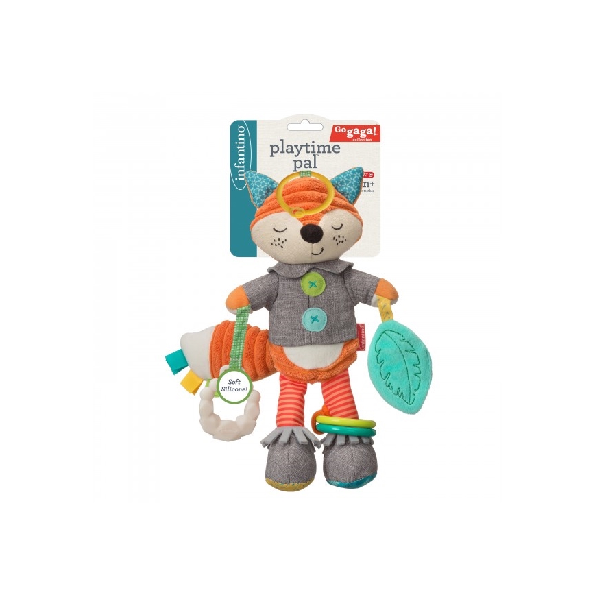 Infantino - Knuffel met bijtringen 30 cm male vos