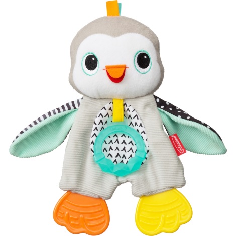 Infantino - Knuffel met bijtringen pinguïn